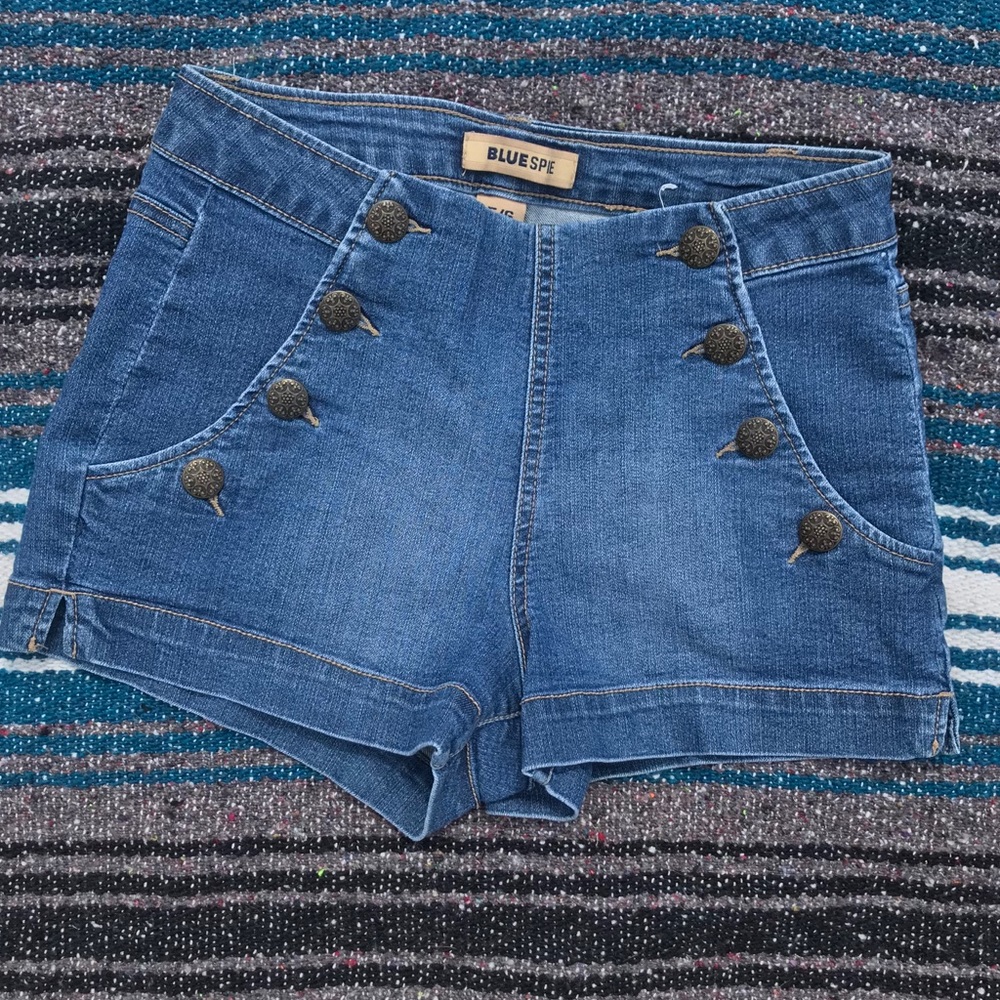 Jean high waisted shorts